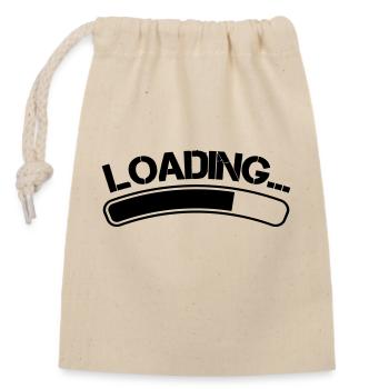 Loading - Verschließbarer Geschenkbeutel aus Baumwolle (14x20cm) - Natur - Vorne