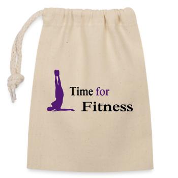 sport - Sac cadeau en coton avec cordon (14 x 20 cm) - nature - Devant