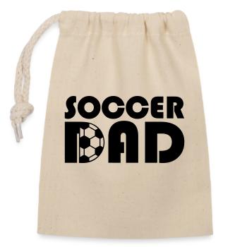 Soccer Dad Design Football Club - Closable cotton gift bag (14x20cm) - nature - Front
