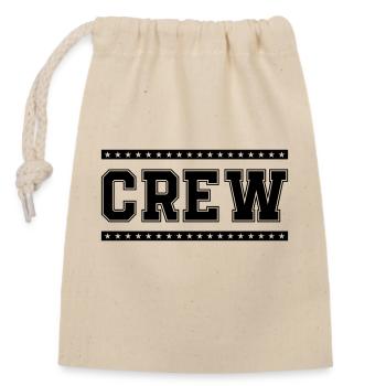 Crew - Closable cotton gift bag (14x20cm) - nature - Front