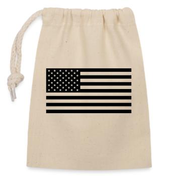 U.S. /USA Tactical Flag - Closable cotton gift bag (14x20cm) - nature - Front