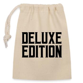 Deluxe Edition 1 - Closable cotton gift bag (14x20cm) - nature - Front