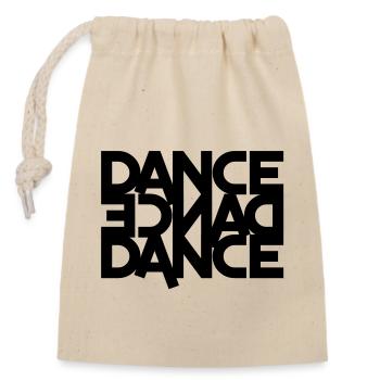 danse danse danse (en arrière) - Sac cadeau en coton avec cordon (14 x 20 cm) - nature - Devant