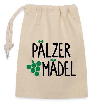 Pälzer Mädel - Sac cadeau en coton avec cordon (14 x 20 cm) - nature - Devant