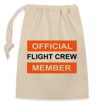 Aviateur pilote d'avion - Sac cadeau en coton avec cordon (14 x 20 cm) - nature - Devant