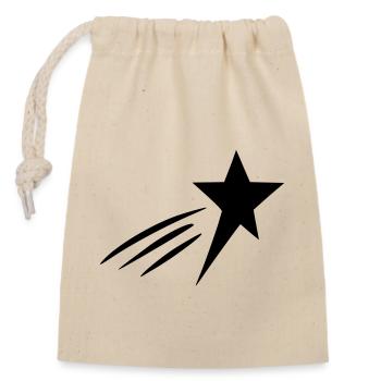 Cool Shooting Star - Closable cotton gift bag (14x20cm) - nature - Front