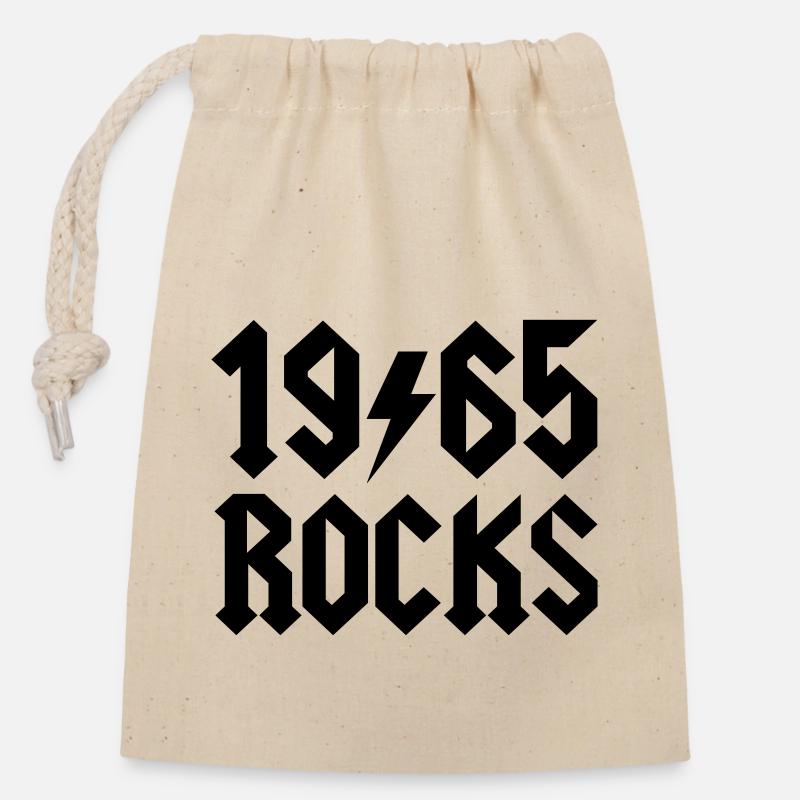 1965 - Sac cadeau en coton avec cordon (14 x 20 cm) - nature