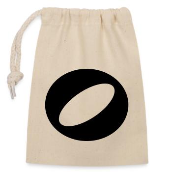 Whole Note icon to design yourself - Closable cotton gift bag (14x20cm) - nature - Front