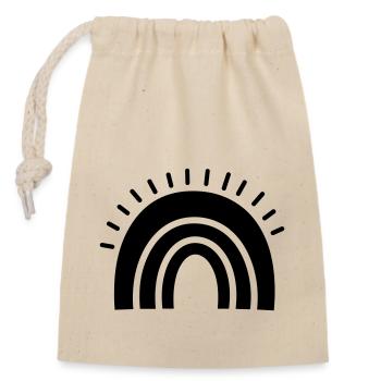 Rainbow - Closable cotton gift bag (14x20cm) - nature - Front