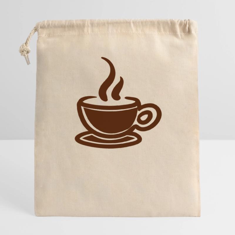 Kaffee Verschließbarer Geschenkbeutel aus Baumwolle (14x20cm)