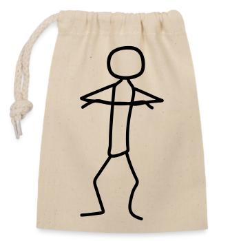 skeptical stroke marienchen insults poor verschrae - Closable cotton gift bag (14x20cm) - nature - Front