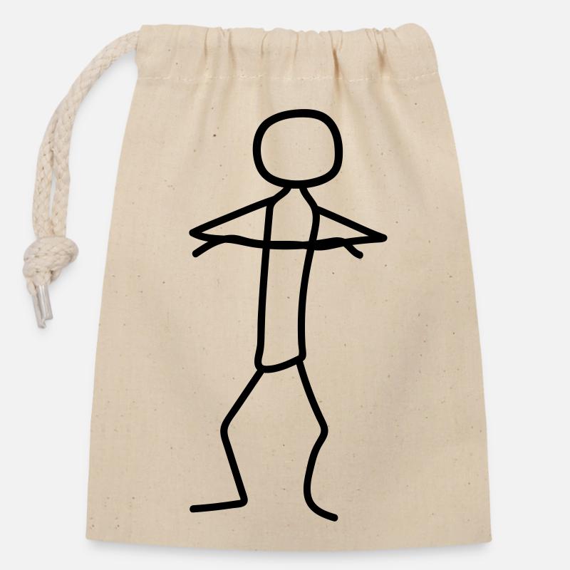 skeptical stroke marienchen insults poor verschrae - Closable cotton gift bag (14x20cm) - nature
