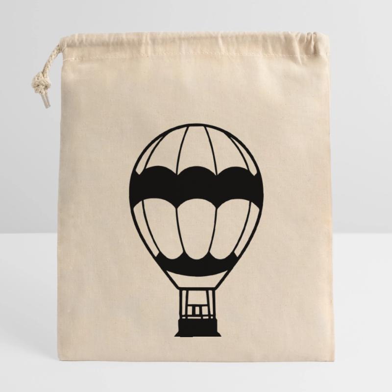 Balloon Closable cotton gift bag (14x20cm)