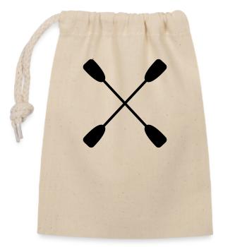 paddle - Closable cotton gift bag (14x20cm) - nature - Front