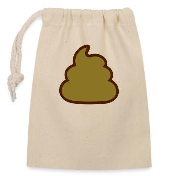 Shit pile disgusting icon - Closable cotton gift bag (14x20cm) - nature - Front