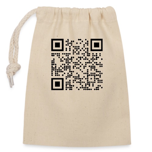 QR Shop Astroport - Sac cadeau en coton avec cordon (14 x 20 cm)