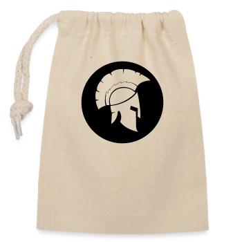 Spartans - Closable cotton gift bag (14x20cm) - nature - Front
