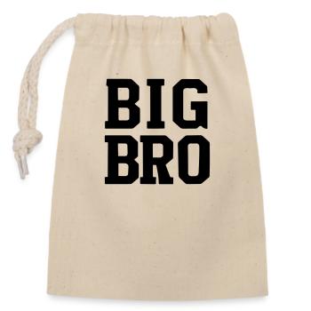 big bridge - Closable cotton gift bag (14x20cm) - nature - Front