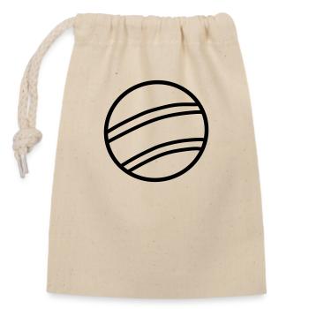 illustration vectorielle de balle - Sac cadeau en coton avec cordon (14 x 20 cm) - nature - Devant