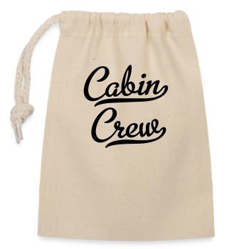 Cabine - Sac cadeau en coton avec cordon (14 x 20 cm) - nature - Devant