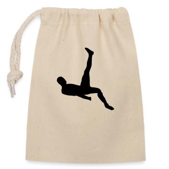 Soccer Bicycle Kick - Sac cadeau en coton avec cordon (14 x 20 cm) - nature - Devant
