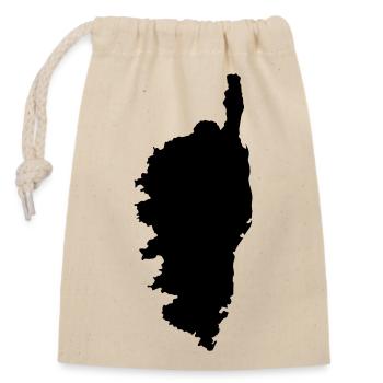 Corsica - Closable cotton gift bag (14x20cm) - nature - Front
