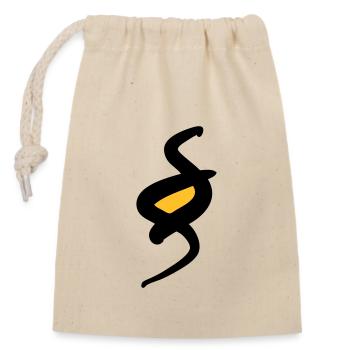 Paragraph symbol, § paragraph sign. Right. - Closable cotton gift bag (14x20cm) - nature - Front