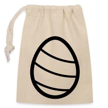 Easter Egg - Closable cotton gift bag (14x20cm) - nature - Front