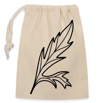 Poppy Flower - Closable cotton gift bag (14x20cm) - nature - Front