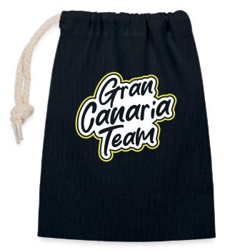 Gran Canaria Team - Closable cotton gift bag (14x20cm) - navy - Front