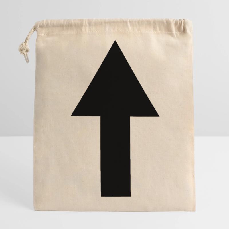 arrow Closable cotton gift bag (14x20cm)