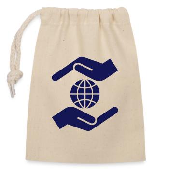 Nature Conservation, Environmental Protection, Save The Earth - Closable cotton gift bag (14x20cm) - nature - Front