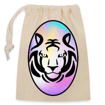 323CD4D9 8C36 4BB0 9BE0 1B873C4049C8 - Closable cotton gift bag (14x20cm) - nature - Front