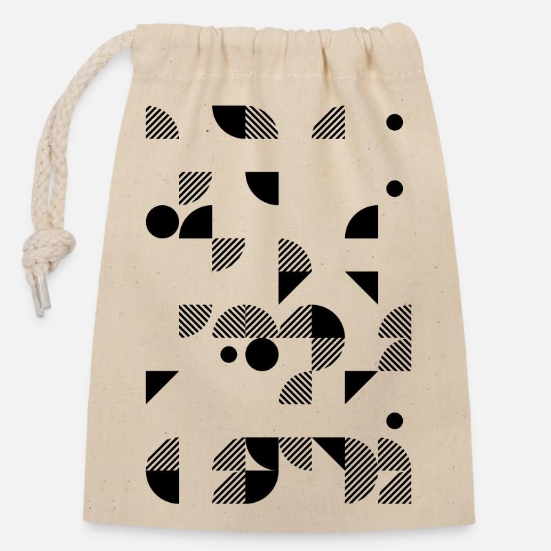 Nubia 3 - Verschließbarer Geschenkbeutel aus Baumwolle (14x20cm) - Natur