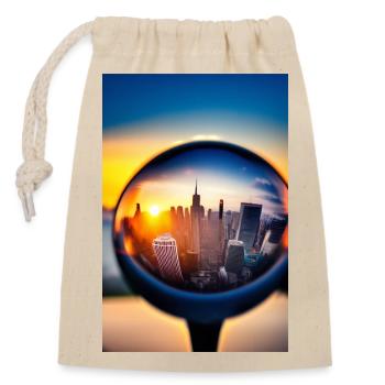 Ville de Kugel - Sac cadeau en coton avec cordon (14 x 20 cm) - nature - Devant