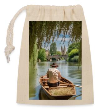 Martin Bond Style 4 Cadeau - Sac cadeau en coton avec cordon (14 x 20 cm) - nature - Devant