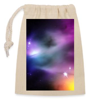 Galaxy Image - Closable cotton gift bag (14x20cm) - nature - Front
