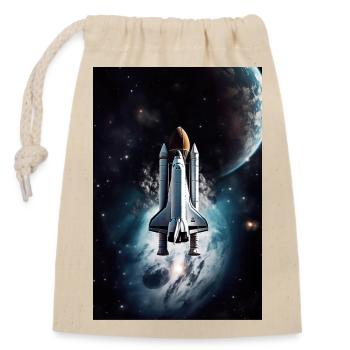 Kosmische Odyssee: Erforschung der Tiefen des Welt - Verschließbarer Geschenkbeutel aus Baumwolle (14x20cm) - Natur - Vorne