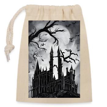 Halloween - Sac cadeau en coton avec cordon (14 x 20 cm) - nature - Devant