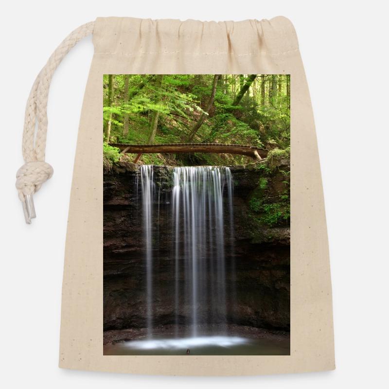 HÖRSCHBACH PRÈS DE MURRHARDT - Sac cadeau en coton avec cordon (14 x 20 cm) - nature