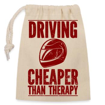 Car Vintage Racing Car Lovers Car Veterans - Closable cotton gift bag (14x20cm) - nature - Front