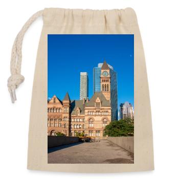 Altes Rathaus, Toronto, Kanada - Verschließbarer Geschenkbeutel aus Baumwolle (14x20cm) - Natur - Vorne