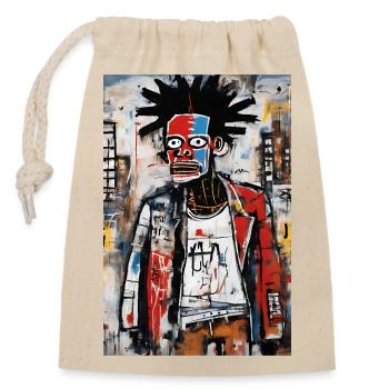 Urban Portrait - Contrasting Colors - Closable cotton gift bag (14x20cm) - nature - Front