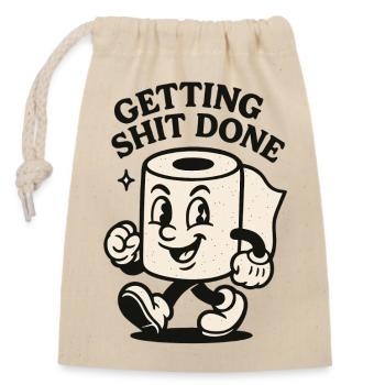 Se faire chier - Sac cadeau en coton avec cordon (14 x 20 cm) - nature - Devant