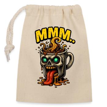 MMM Demon Coffee Mug - Closable cotton gift bag (14x20cm) - nature - Front