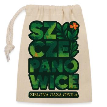 Szczepanowice – Grüne Oase von Oppeln - Verschließbarer Geschenkbeutel aus Baumwolle (14x20cm) - Natur - Vorne