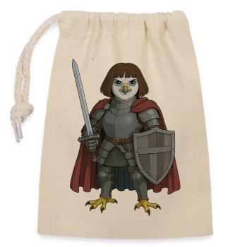 Jeanne d'Arc - Verschließbarer Geschenkbeutel aus Baumwolle (14x20cm) - Natur - Vorne