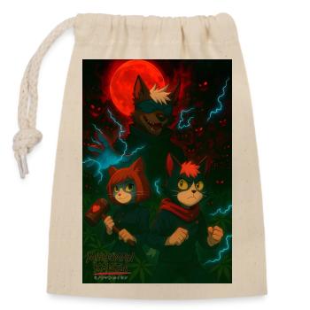 Minoumaw Kaisen - Verschließbarer Geschenkbeutel aus Baumwolle (14x20cm) - Natur - Vorne