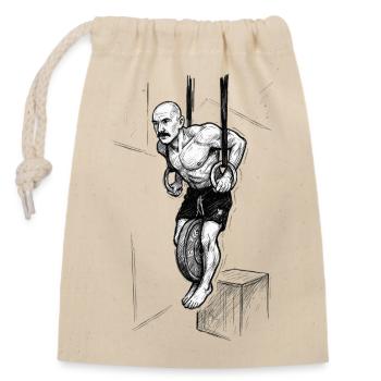 ONLY WEIGHTED - Closable cotton gift bag (14x20cm) - nature - Front
