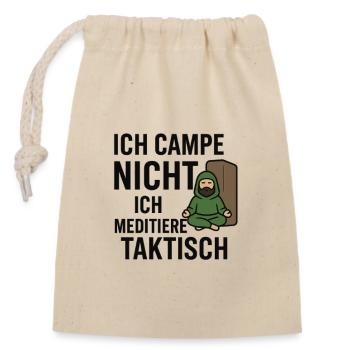 Camper - Verschließbarer Geschenkbeutel aus Baumwolle (14x20cm) - Natur - Vorne